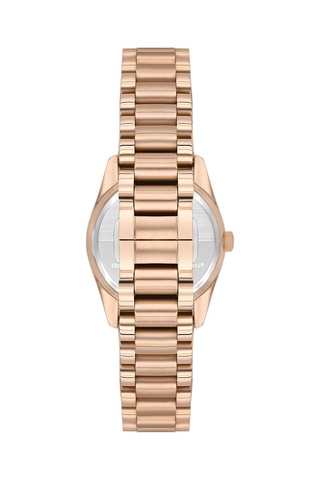 Stalen en Keramisch Quartz Horloge- Roségoudkleurig
