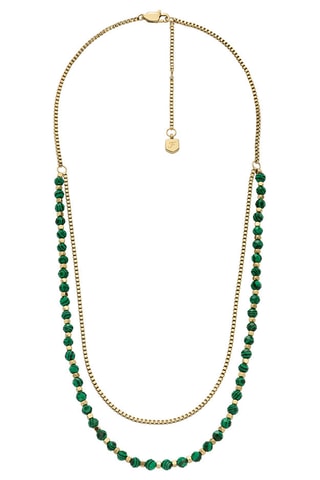 Ketting - Goudkleurig en Groen