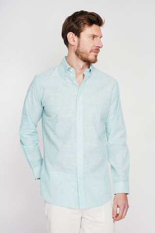 Chemise en lin - Vert