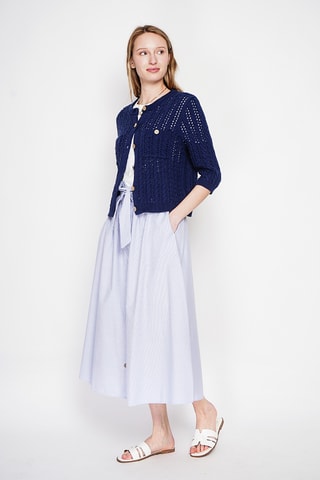 Gilet en coton biologique - Bleu marine