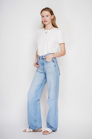 t-shirt en lin - Blanc