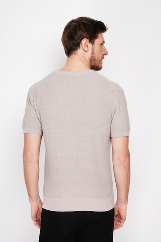 T-shirt en coton biologique - Beige
