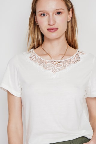 T-shirt en lin - Blanc