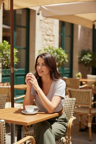 T-shirt en lin - Beige