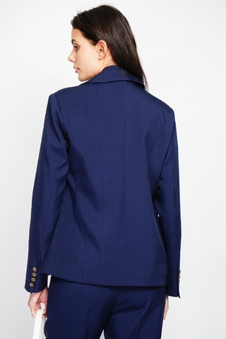 Veste en lin - Bleu marine