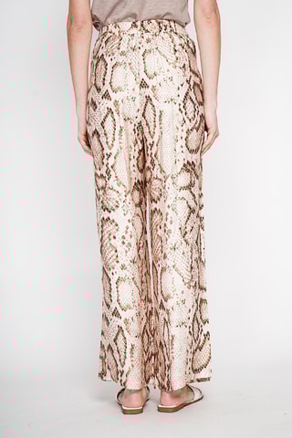 Pantalon wide legs en lin - Beige