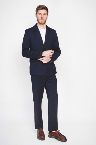 Veste en lin - Bleu marine