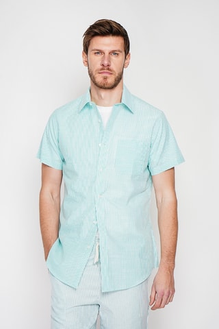 Chemise en lin - Vert