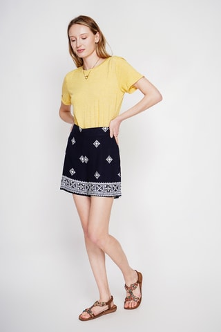 t-shirt en lin - Orange