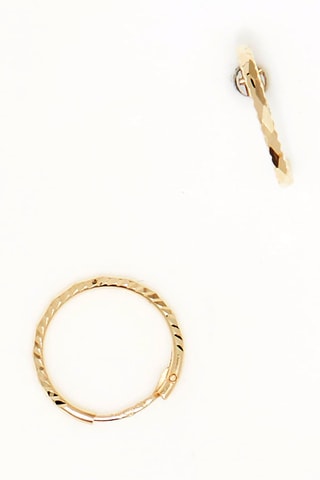 Argolas torcidas - Ouro amarelo