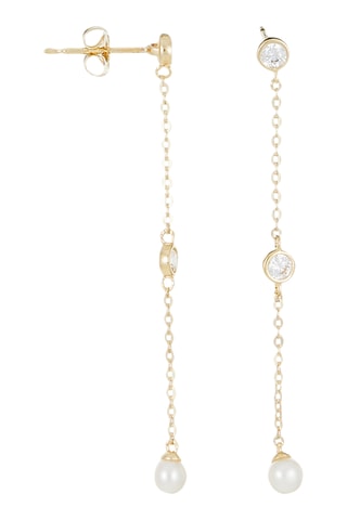 Oorbellen - Geelgoud en Parels