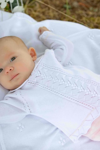 Trui en Broek - Wit en Roze