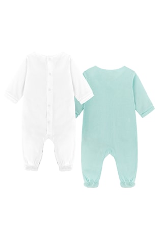 2 Biologisch Katoenen Boxpakjes - Wit en Lichtgroen