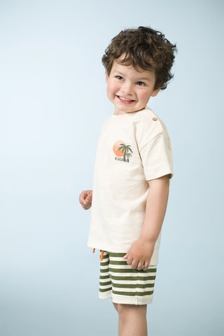 Biologisch Katoenen T-shirt - Beige