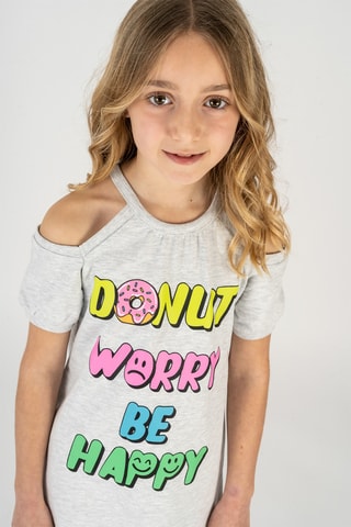 Jurk - Gemêleerd Lichtgrijs