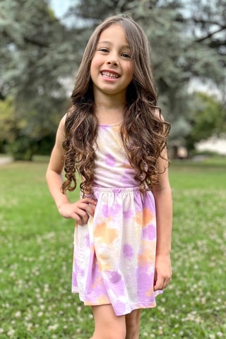 Jurk Tie and Dye - Paars