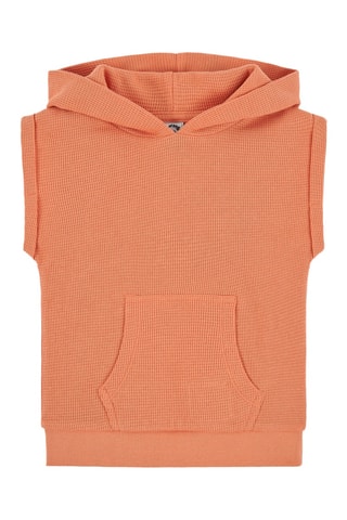 Biologisch Katoenen Sweater met Capuchon - Oranje