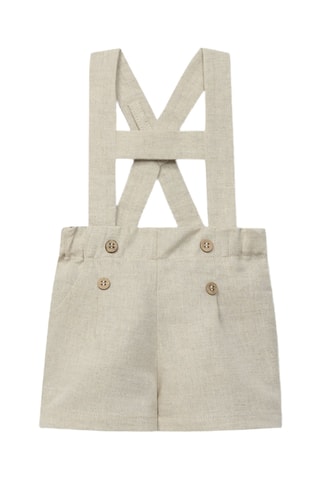 Linnen Tuinshort - Beige