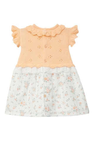 Jurk Trompe-l’oeil - Oranje