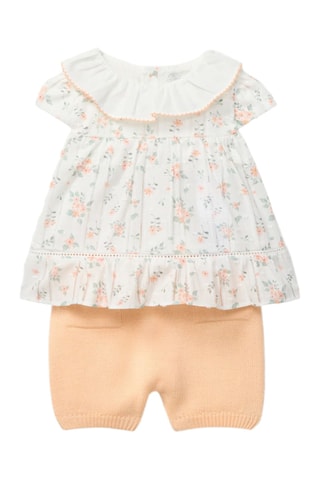 Top en Short-  Wit en Oranje