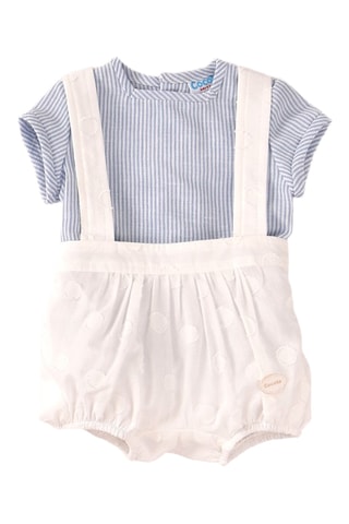 T-shirt en Pakje - Blauw en Wit