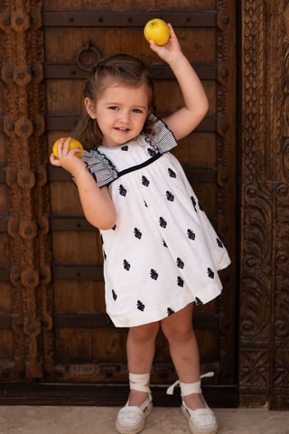 Linnen Jurk en Bloomer - Wit