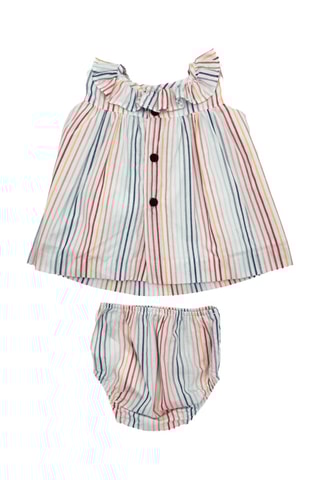 Linnen Jurk en Bloomer - Wit