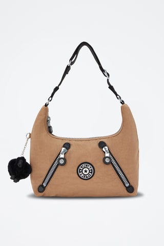 Mala de ombro Nikki - Castanho-claro