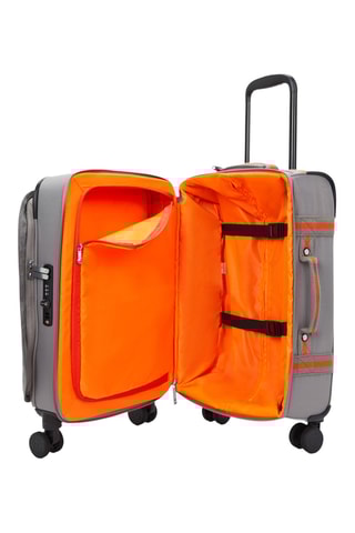 Mala de cabine Spontaneous S - 33 cm - Cinzento e laranja
