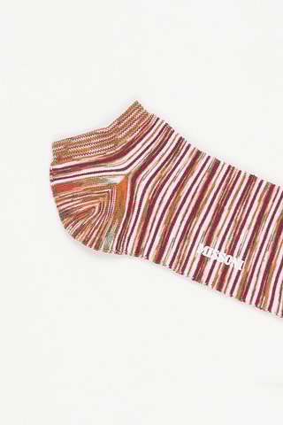 Socquettes - Bordeaux et orange