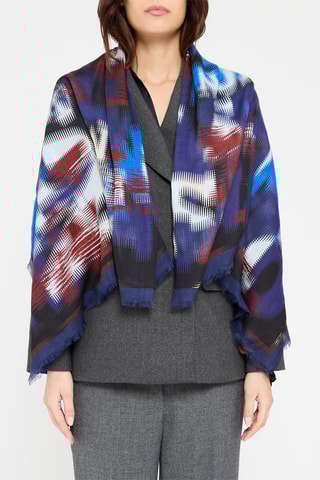 Carré - Bleu marine et écru