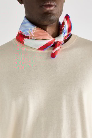 Carré en soie - Rouge