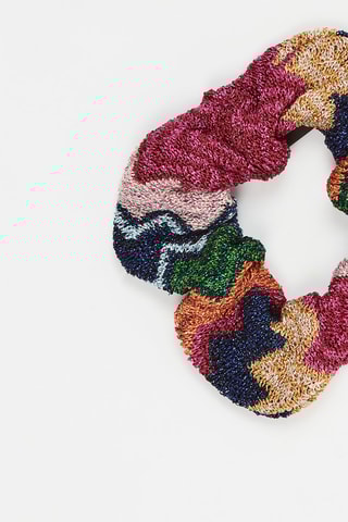 Scrunchie - Marineblauw en Bordeauxrood