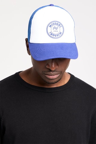 Pet - Wit en Marineblauw