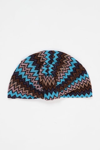 Tulband - Hemelsblauw en Bruin