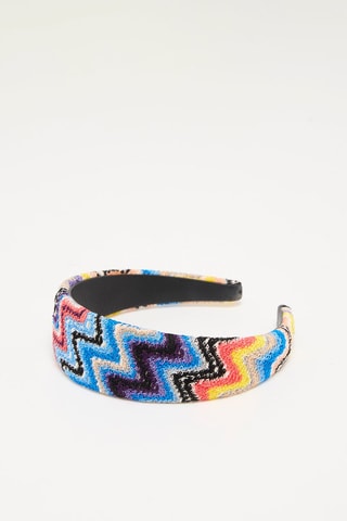 Haarband - Hemelsblauw en Beige