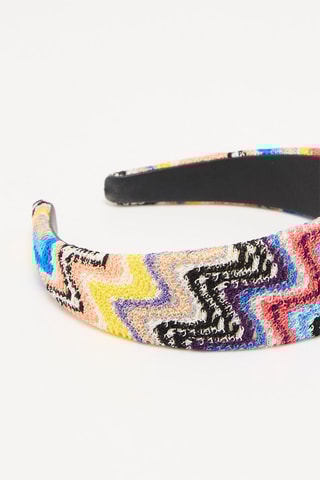 Haarband - Hemelsblauw en Beige