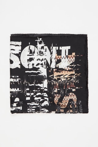 Carré en soie - Noir