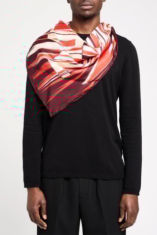 Carré en soie - Marron foncé