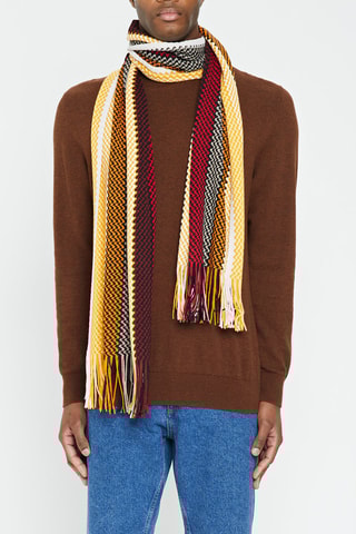 Wollen Sjaal Geel en Rood