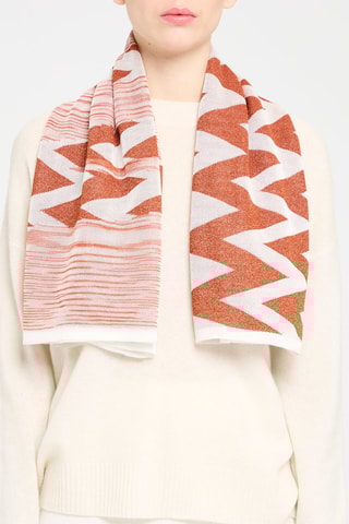 Carré - Marron et blanc