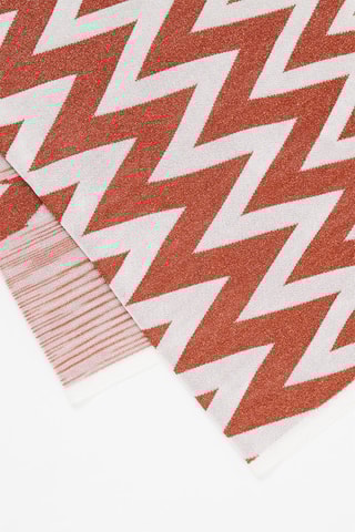 Carré - Marron et blanc