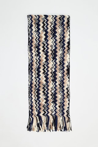 Wollen Sjaal - Marineblauw