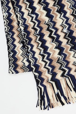 Wollen Sjaal - Marineblauw