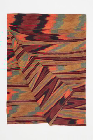 Wollen Sjaal Koraalrood en Bordeauxrood