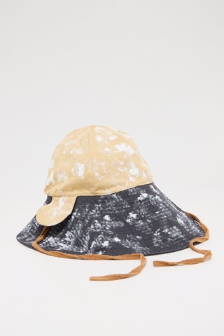 Bobhoedje tie and dye- Donkergrijs en Beige