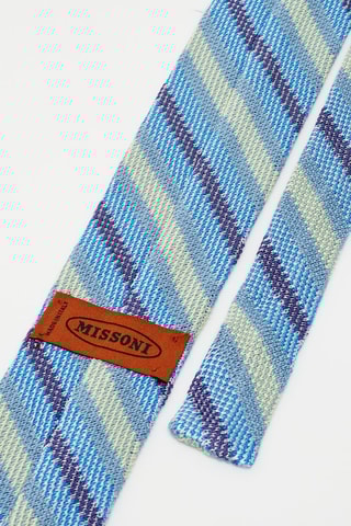 Cravate - Bleu et jaune