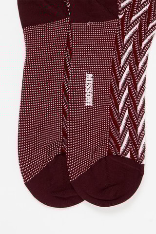 Chaussettes - Bordeaux et blanc