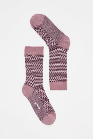 Sokken - Oudroze en Bordeauxrood