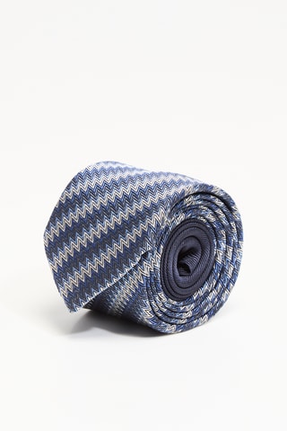 Cravate en soie - Bleu